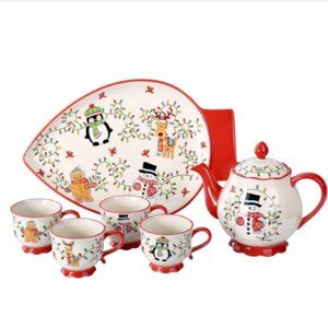 NIB temptations collectable holiday tea set